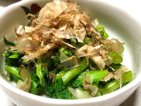 麺つゆで簡単❤️シンプル菜の花のおひたし